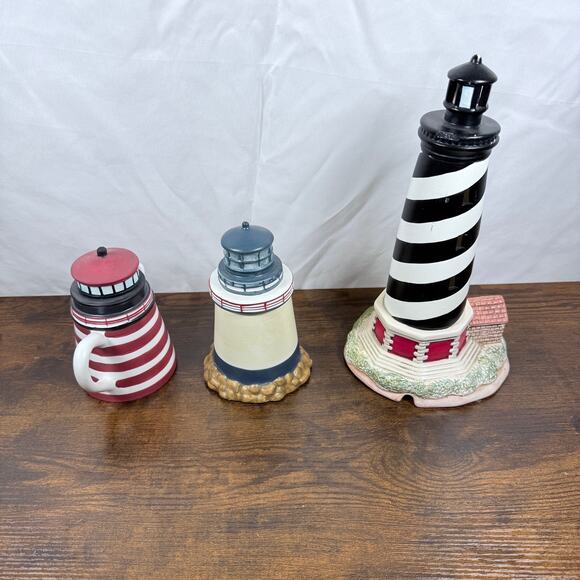 Lot of 3 Ceramic Lighthouse Collectibles – Sakura David Carter Brown - Picture 6 of 8